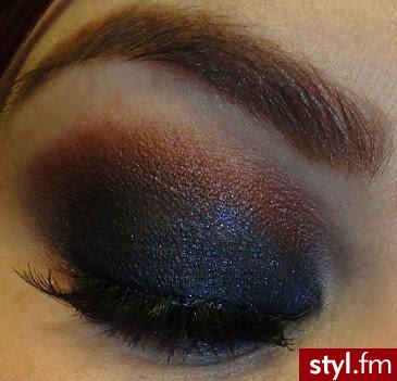 makijaż. Eyes
NARS- Night Flight
MAC- Coppering
Sephora- Must have cream eyeliner (used as base) - Makijaże