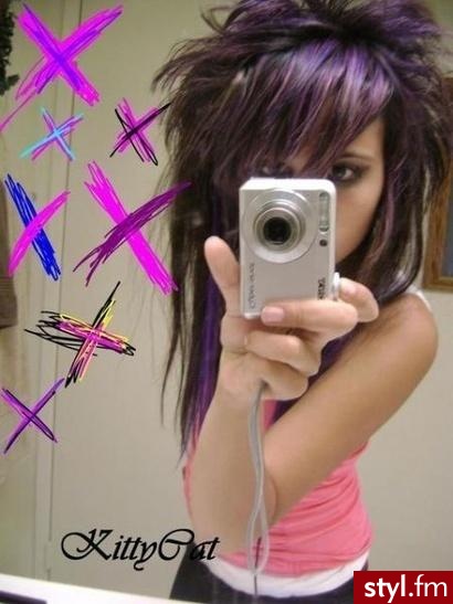 EMO Alternatywne Średnie Fryzury