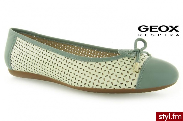 Geox LOLA E OFF WHITE - Balerinki Buty Moda
