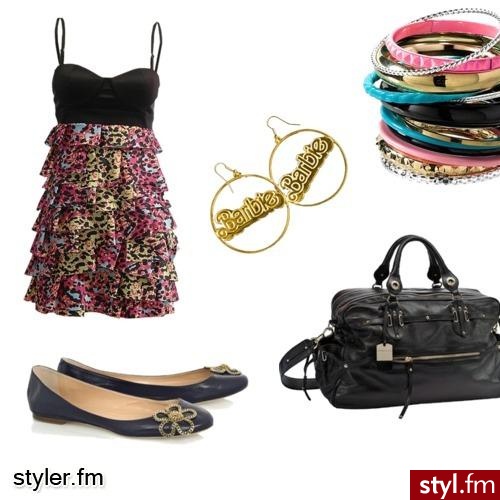 76845897565. urocza sukienka  + duża torba - Styler