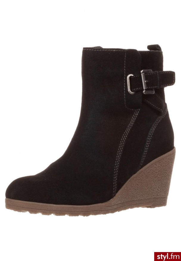 Pier One Botki i Ankle Boots czarny - Botki Buty Moda