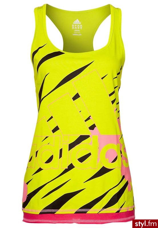 adidas Performance Top żółty - Bluzki Ciuchy Moda
