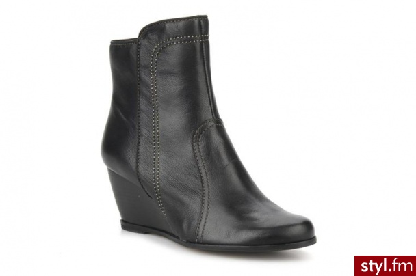 Clarks PÓŁBUTY I BOTKI LIXTON BOMBAY BY CLARKS (Czarny) - Botki Buty Moda