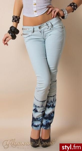 Jeansy Spodnie Moda