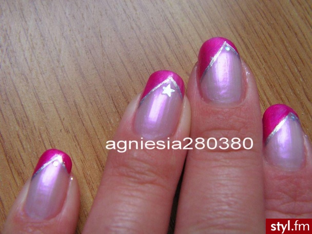 Autor: agniesia280380 róziowe francuskie.... Autor: <b>agniesia280380</b><br /> - Paznokcie